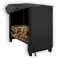 Modern Leisure Monterey 4ft Log Rack Cover, 48 in. L x 24 in. W x 42 in. H, Black 3033 - alternate 6